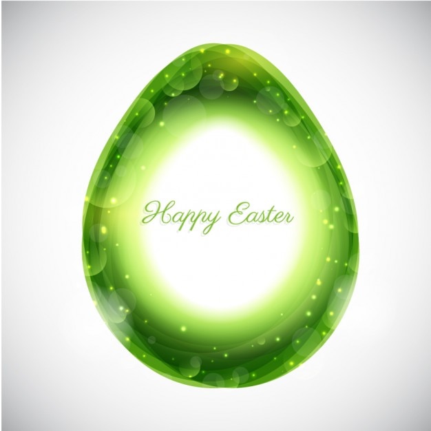 Free vector shiny green easter egg background