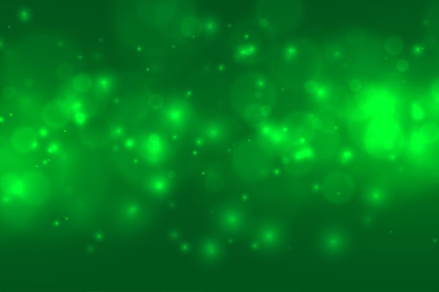 Vettore gratuito sfondo bokeh scintillante verde brillante