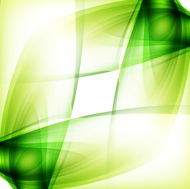 Shiny green wavy background design