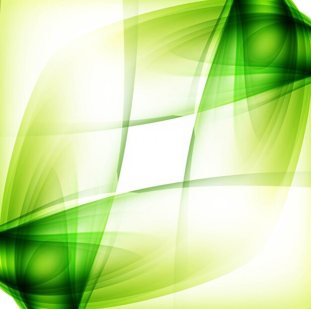 Shiny green wavy background design