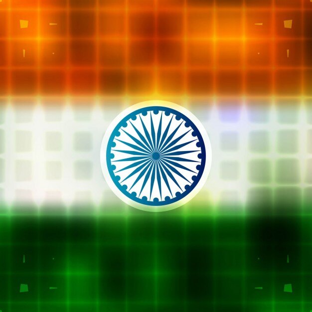 Free vector shiny indian flag background