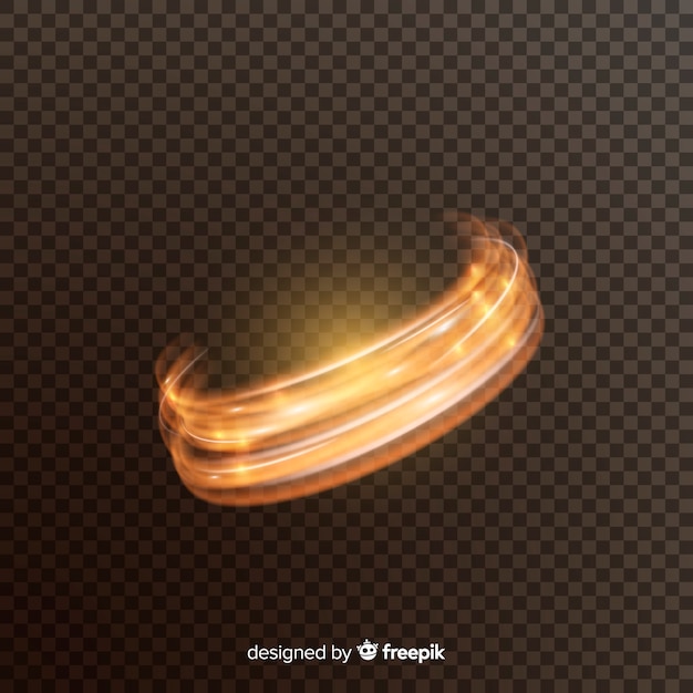 Бесплатное векторное изображение Блестящий световой эффект вихря