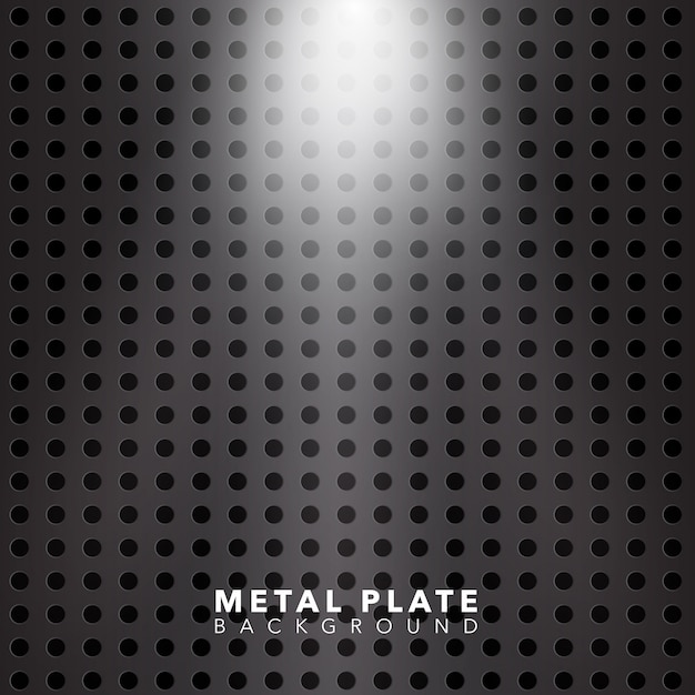 Free vector shiny metal plate background