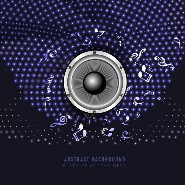 Free vector shiny music speaker background