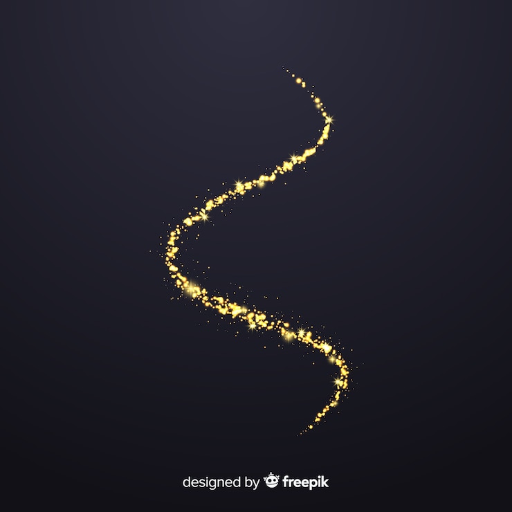 Free Vector shiny particles spiral realistic style