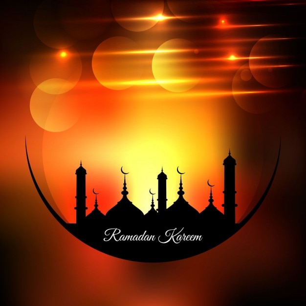 Glowing ramadan kareem sfondo