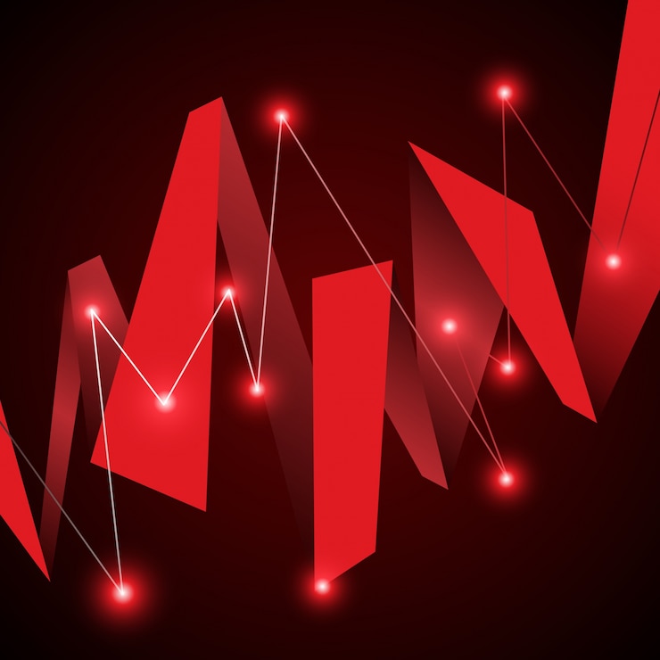 Free Vector shiny red background