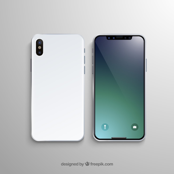 무료 Vector 빛나는 스마트 폰