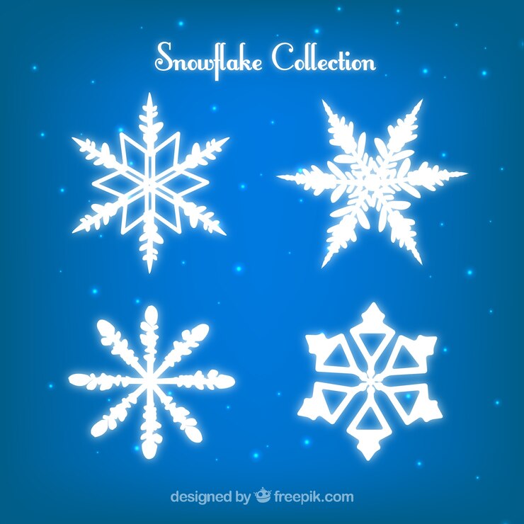 मुफ़्त वेक्टर shiny snowflake collection