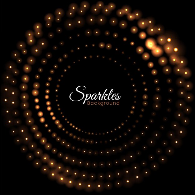 Shiny sparkle dots circle pattern background