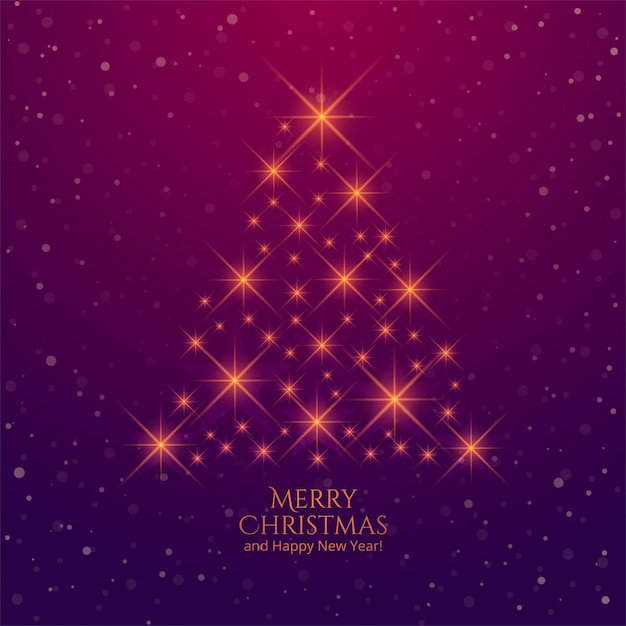 Shiny sparkles creative christmas tree background
