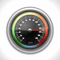 Free vector shiny speedometer isolated