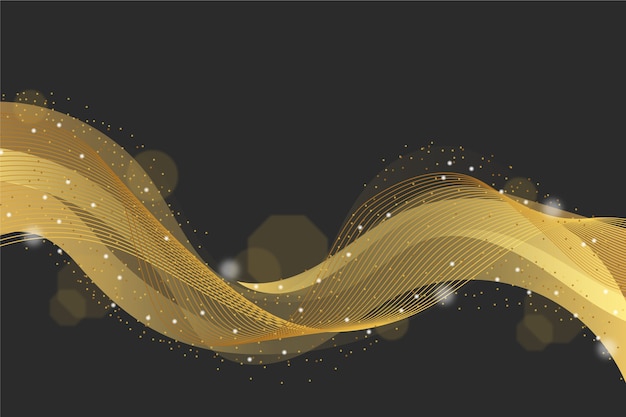 Free vector shiny wave background concept