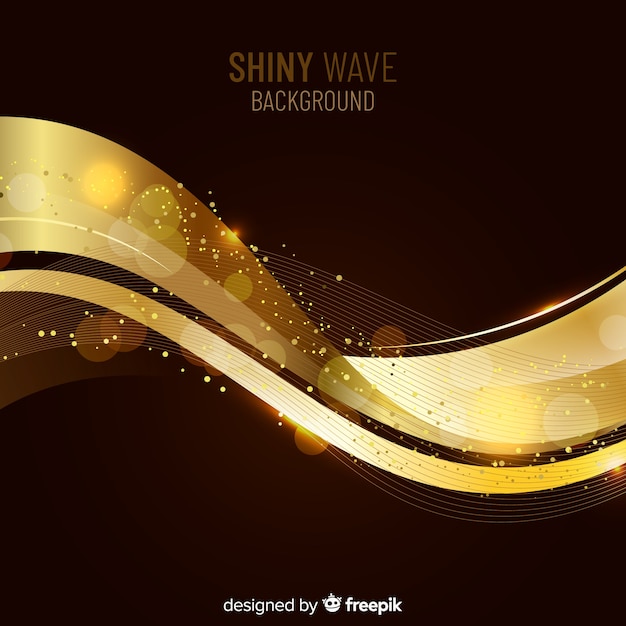 Shiny wave background