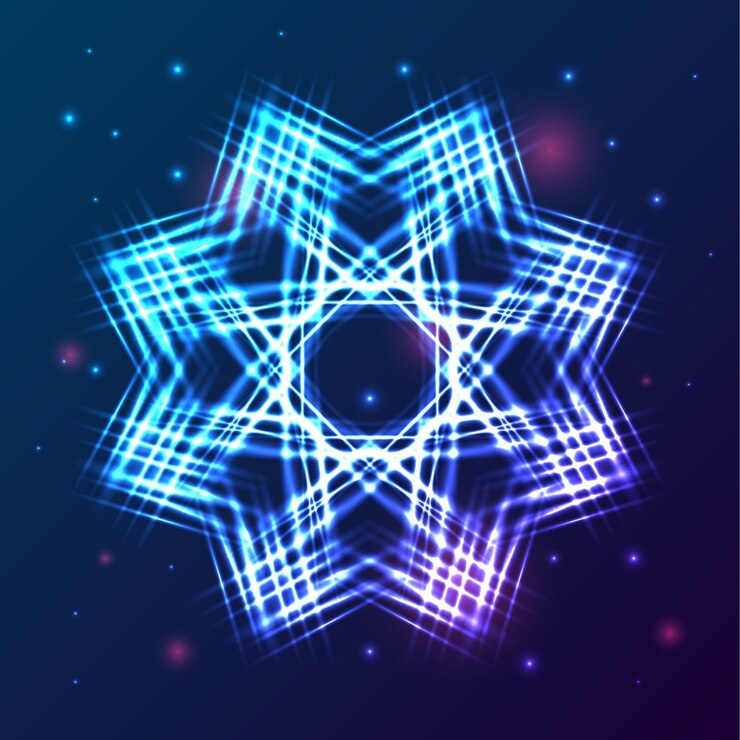 Free Vector shiny winter snowflake