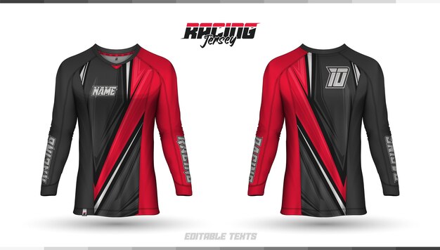 Shirt template, racing jersey design, soccer jersey