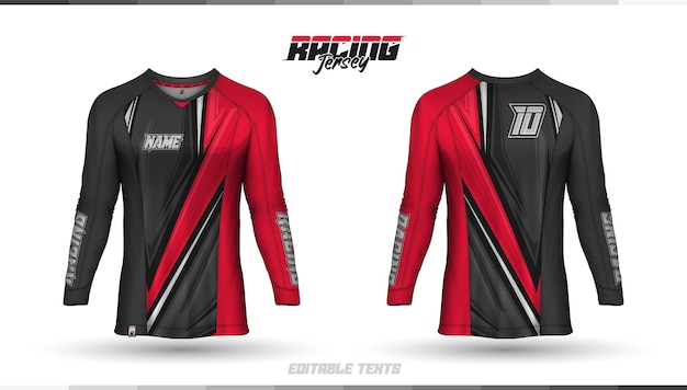 Shirt template, racing jersey design, soccer jersey