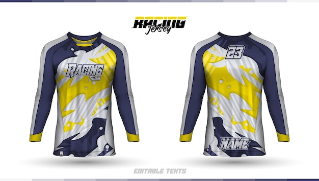 Shirt template, racing jersey design, soccer jersey