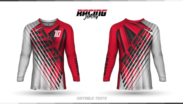 Shirt template, racing jersey design, soccer jersey