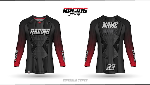 Shirt template, racing jersey design, soccer jersey