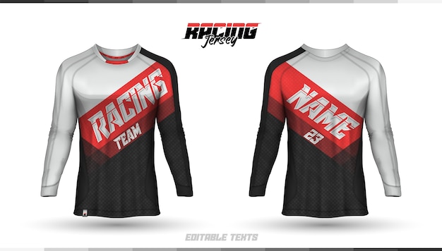 Shirt template, racing jersey design, soccer jersey