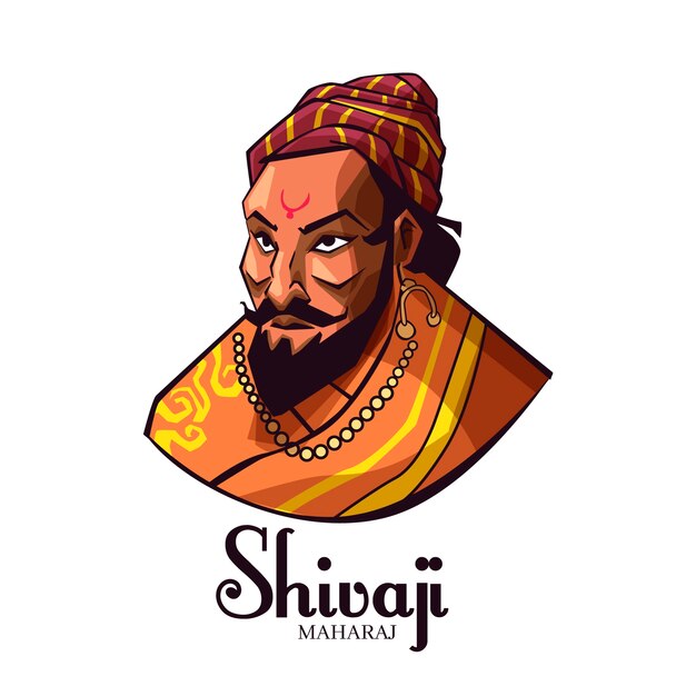 Shivaji maharaj illustration avatar