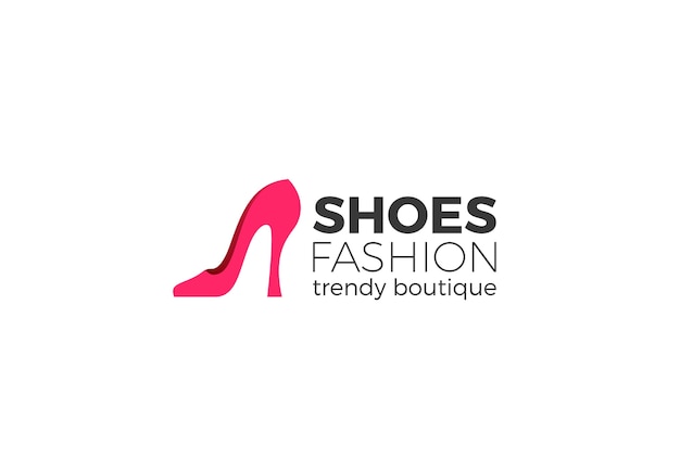 Free vector shoe logo  .