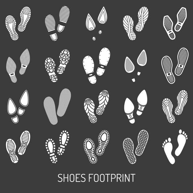 Shoes Footprint Set