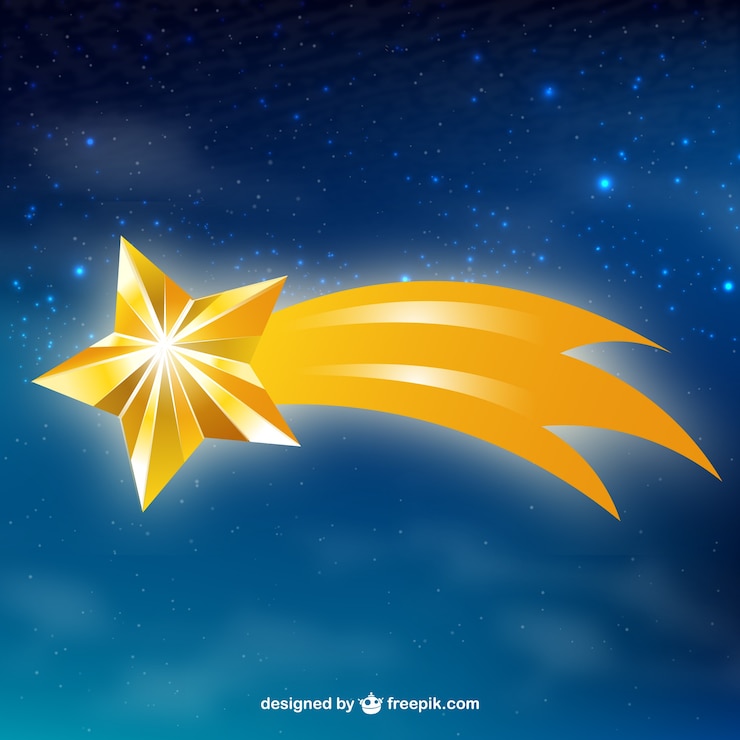 Free Vector shooting star background