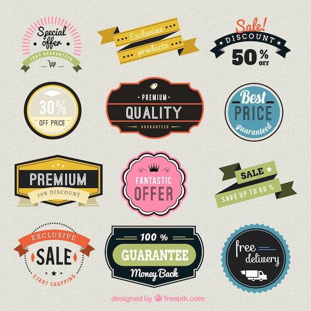 Shop badges collection