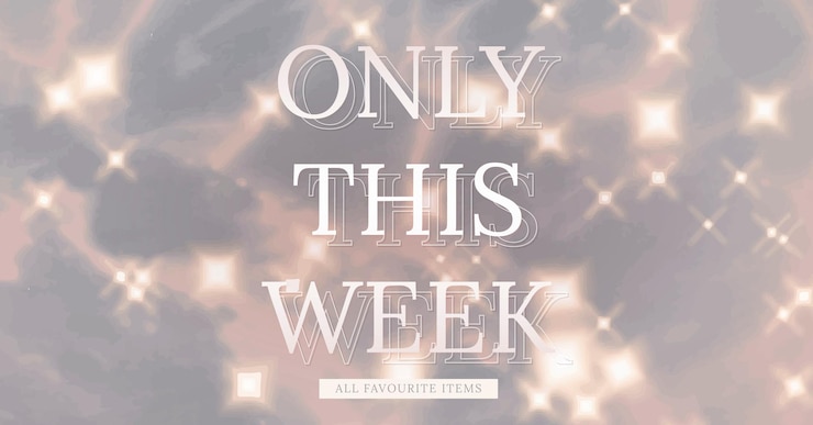Free Vector shop promotion editable template vector for social media ads with only this week text