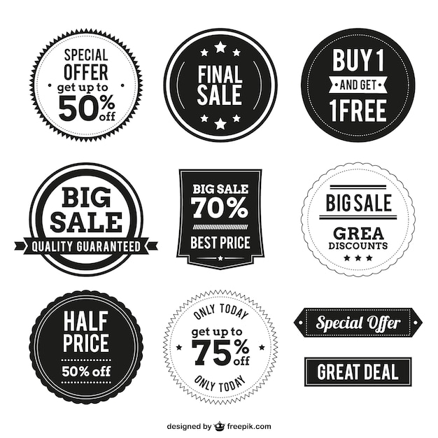 Shopping badges