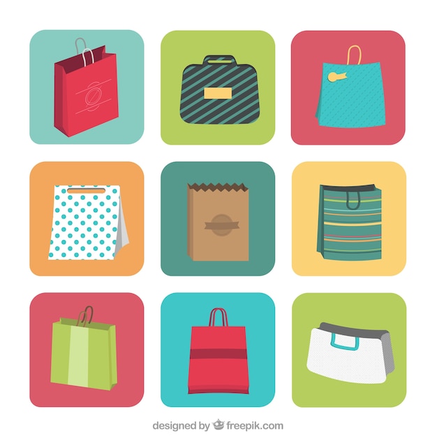 Shopping bag labels