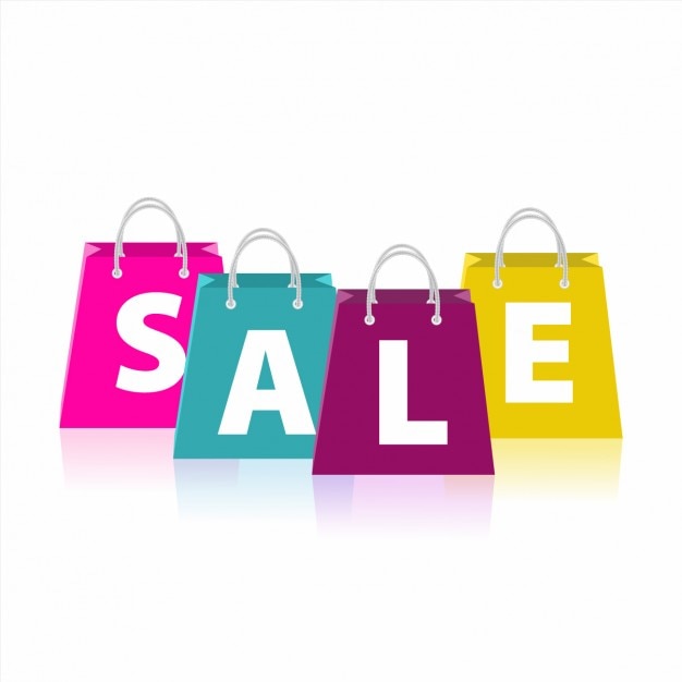 Shopping Bags Sale Background