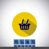 Free vector shopping basket icon