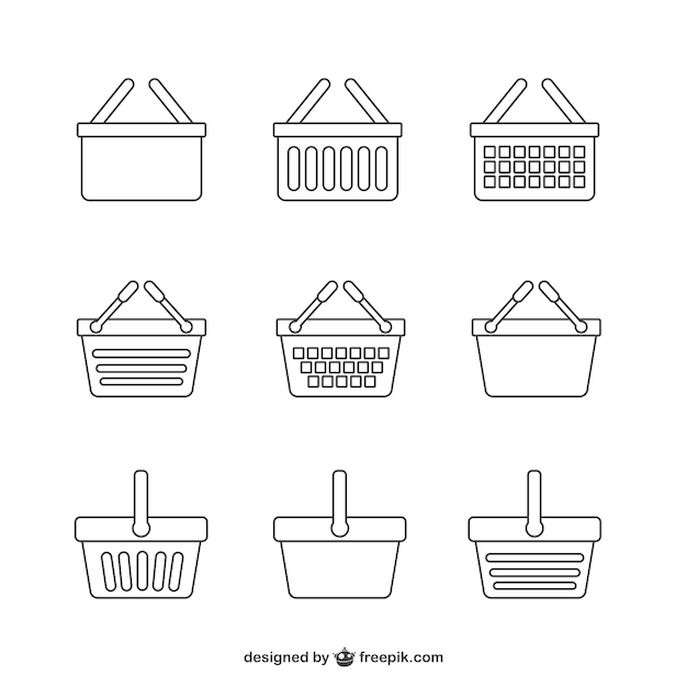 Shopping Basket Market Isolated Icon Flat Design Royalty Free SVG,  Cliparts, Vectors, and Stock Illustration. Image 61125486.