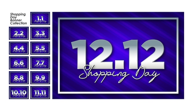 Shopping day banner collection