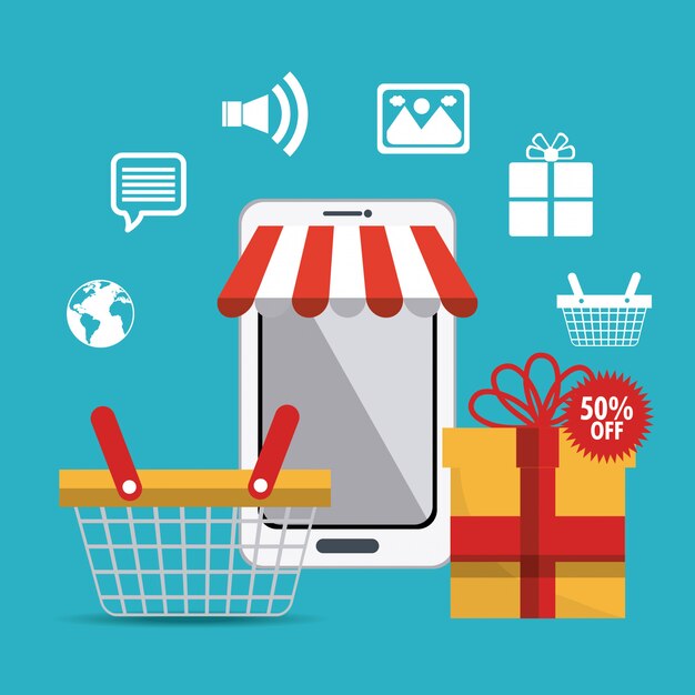 쇼핑, 전자 상거래 및 마케팅