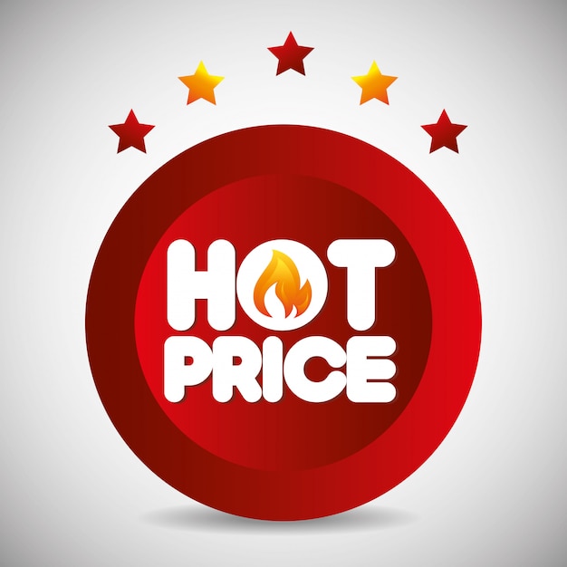 Free vector shopping hot prices theme