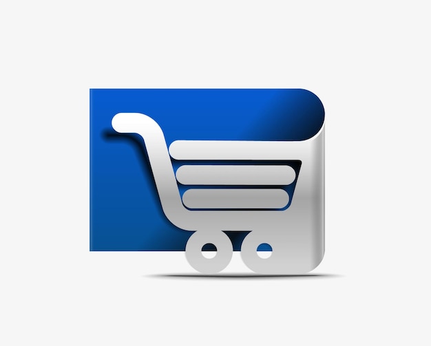 Free vector shopping web icon design element.