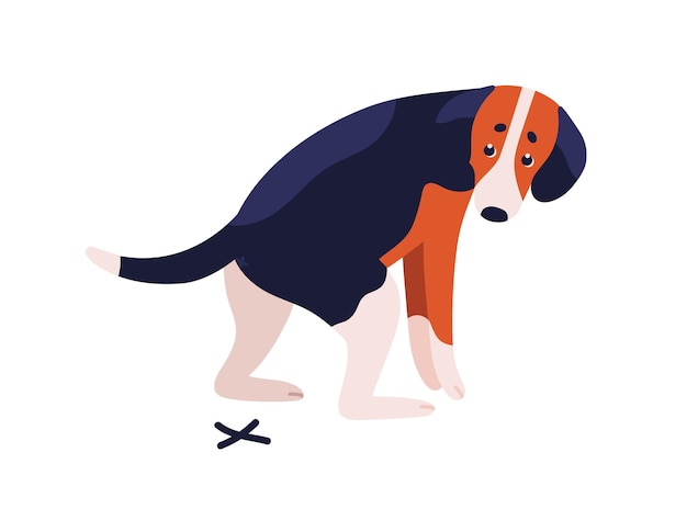 かわいいビーグル犬のイラスト プレミアムベクター かわいいビーグル犬のイラスト プレミアムベクター