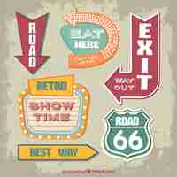 Free vector show signs