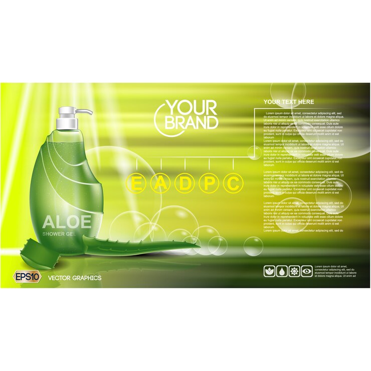 Free Vector shower gel background design