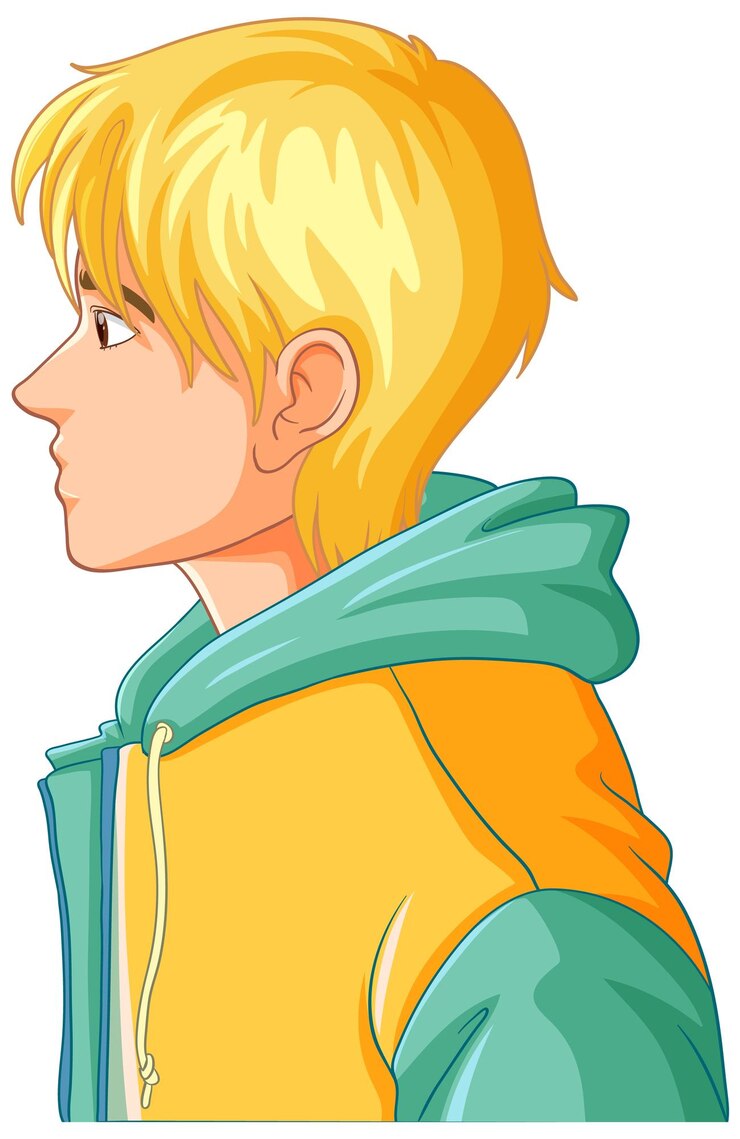 Free Vector side of man cartoon