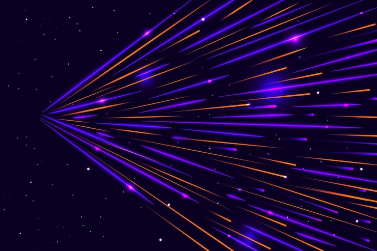 Free Vector side view speed lights background
