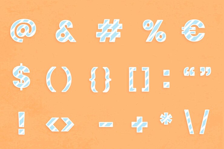 Free Vector sign font set illustration vector for kids