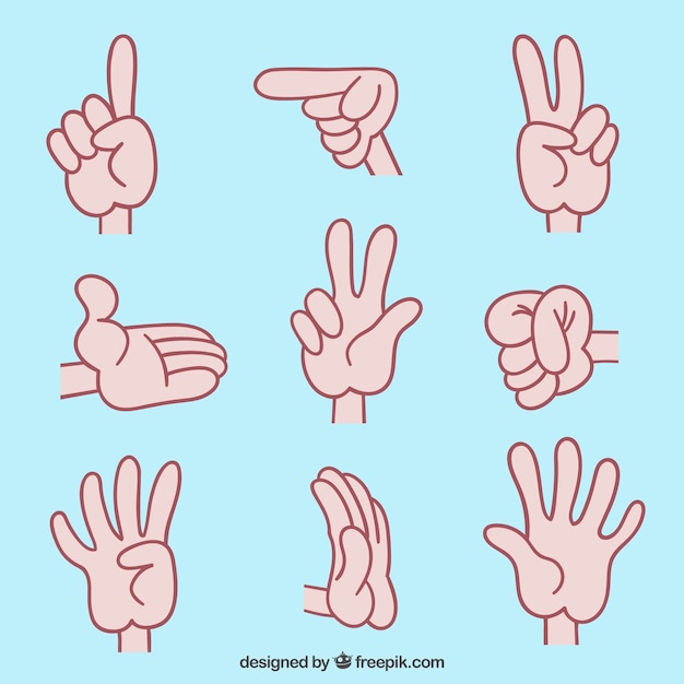 Free vector sign language illustrations