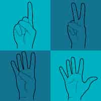 Free vector sign language