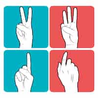 Free vector sign language