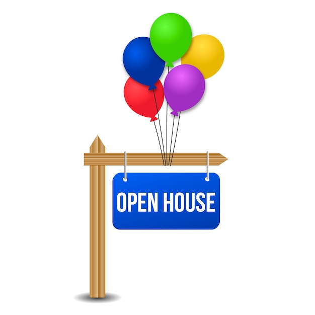 Sign for open house